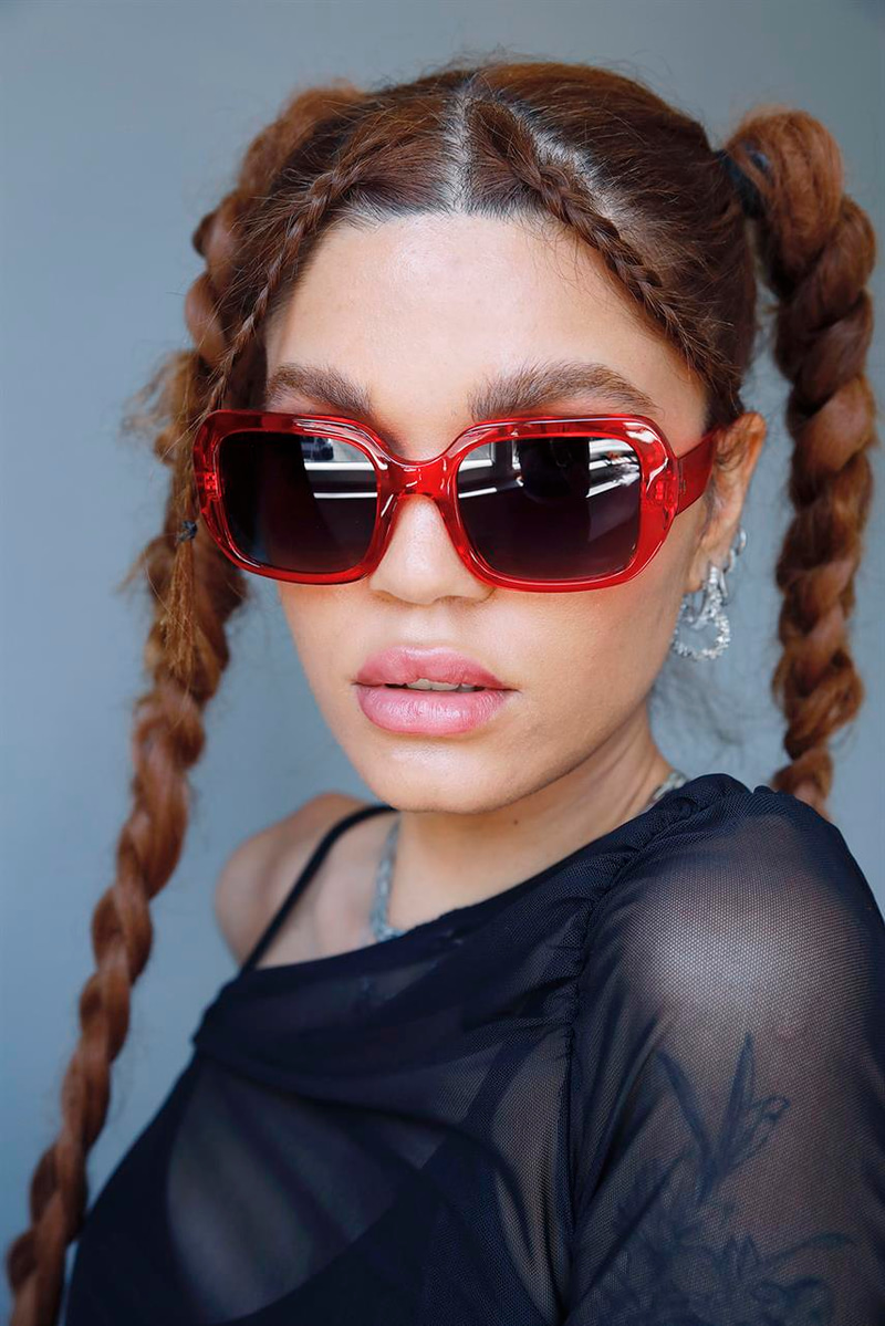 Jane Red Black Güneş Gözlüğü