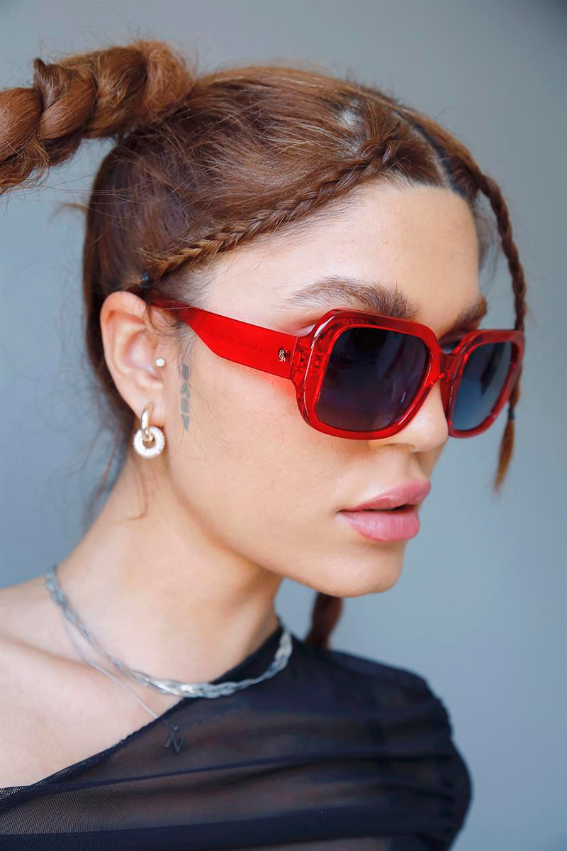 Jane Red Black Güneş Gözlüğü