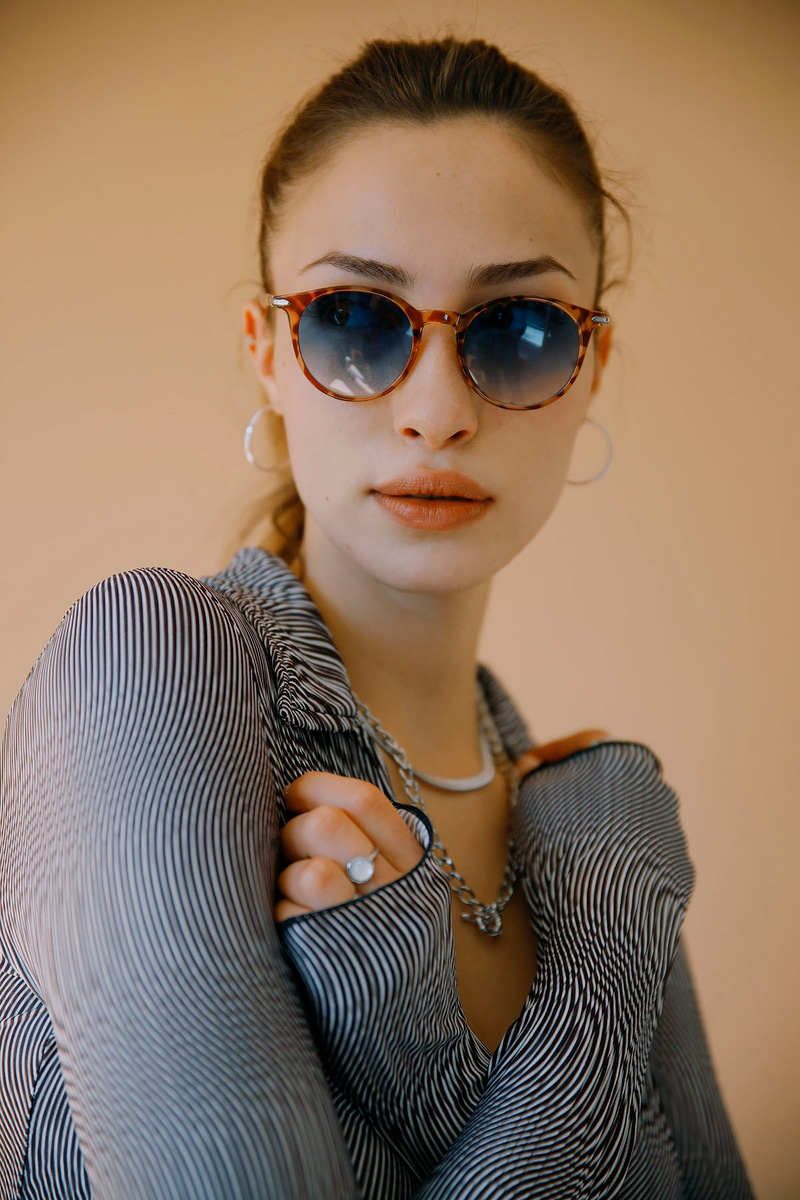 Jayidem Leopard Blue Güneş Gözlüğü