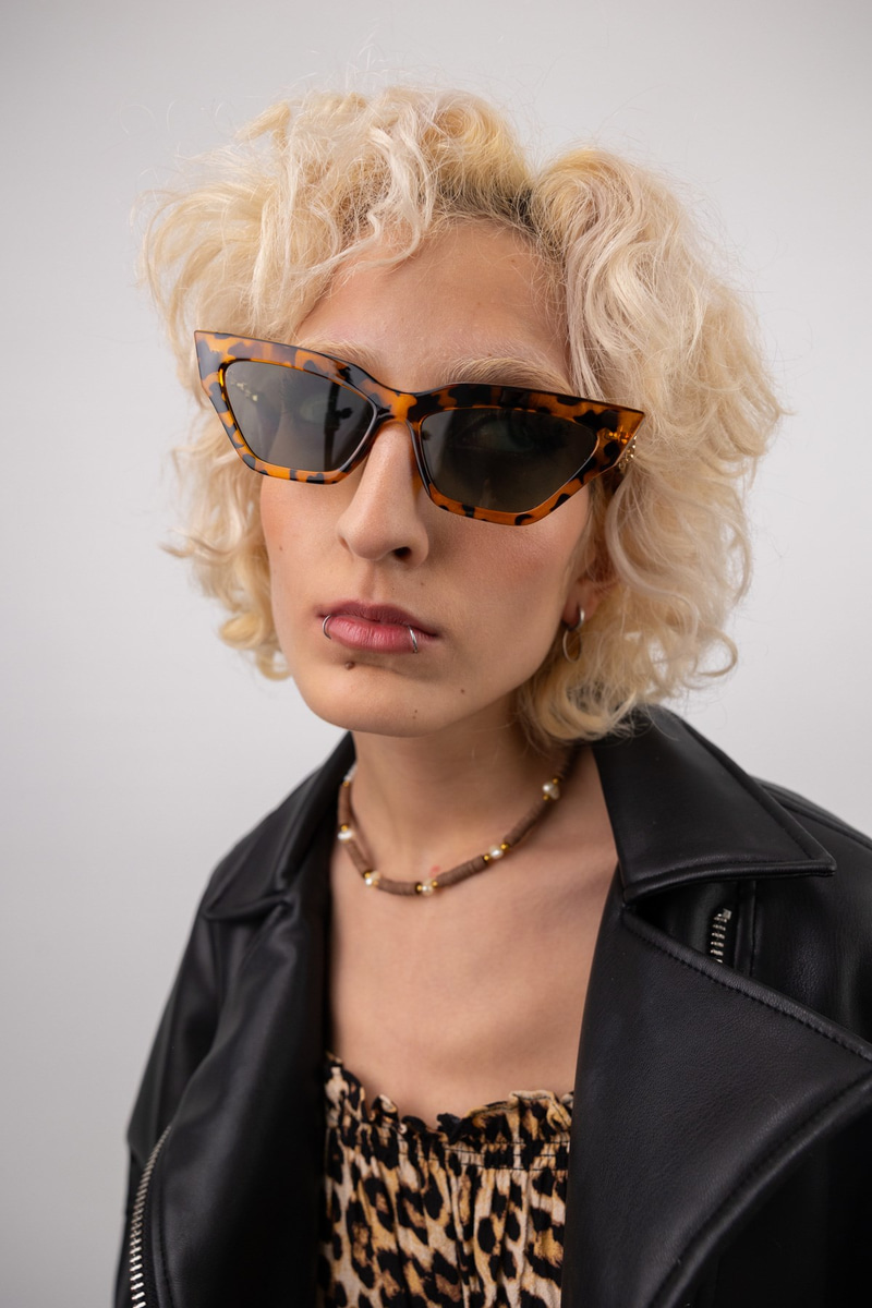 Joyce Leopard Green Güneş Gözlüğü