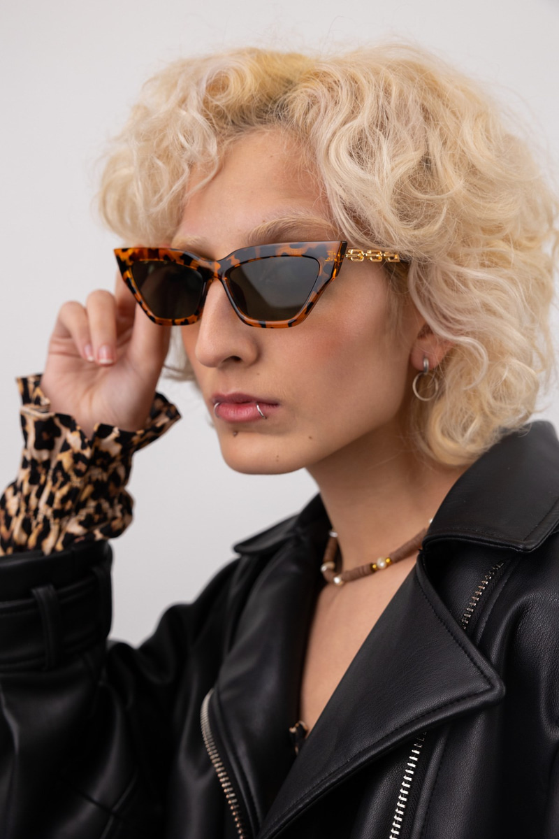 Joyce Leopard Green Güneş Gözlüğü