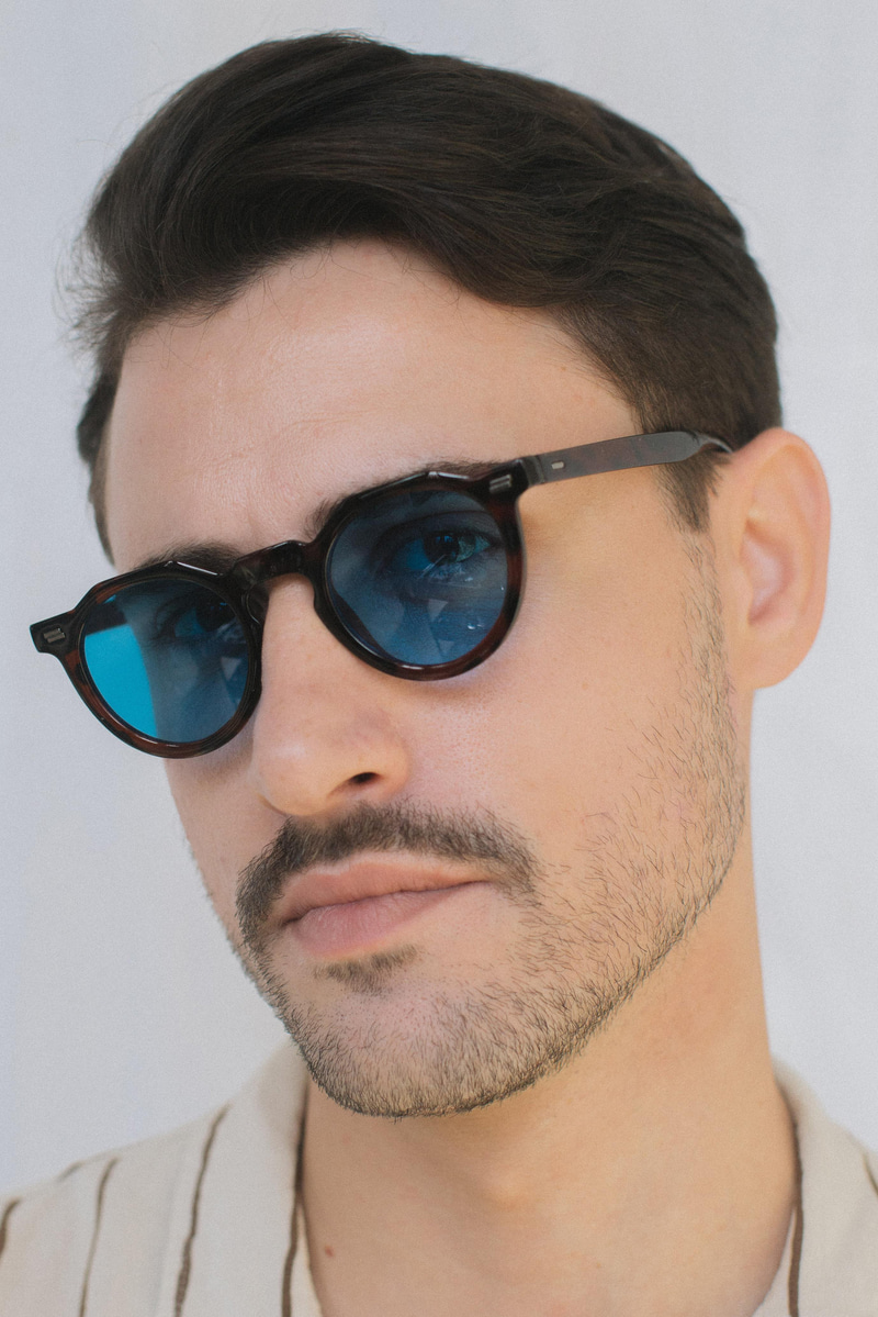 Justus Leopard Blue Erkek Güneş Gözlüğü
