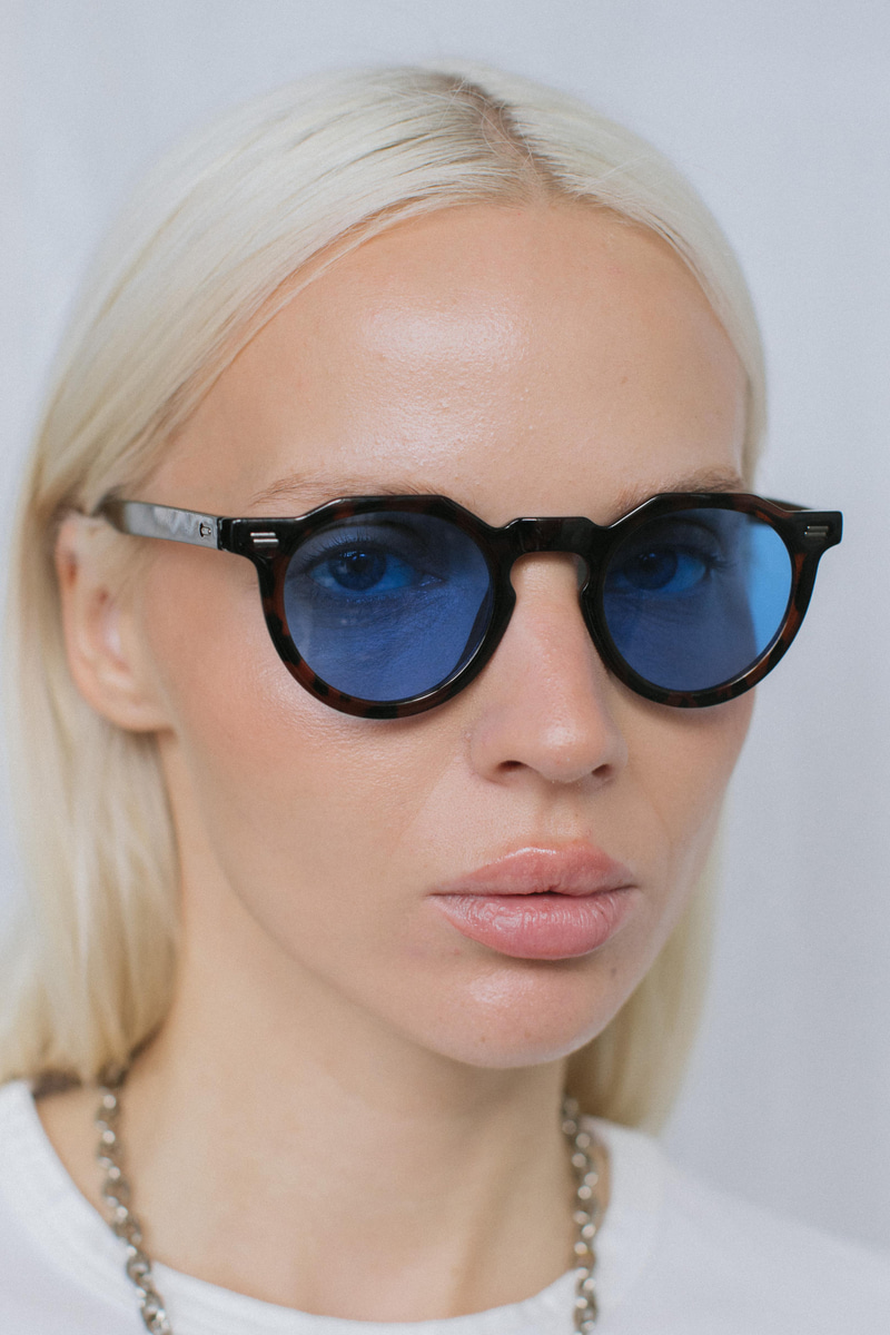 Justus Leopard Blue Güneş Gözlüğü