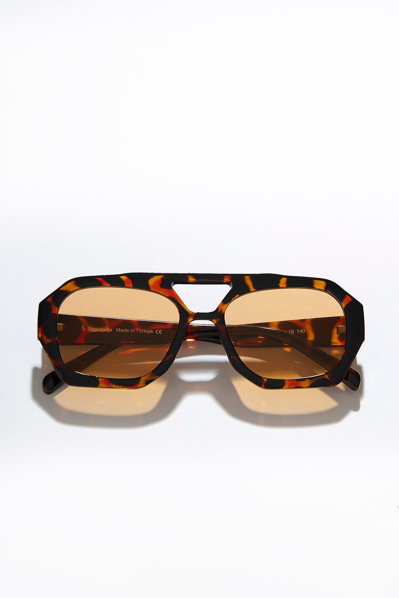 Kaitlyn Leopard Orange Güneş Gözlüğü