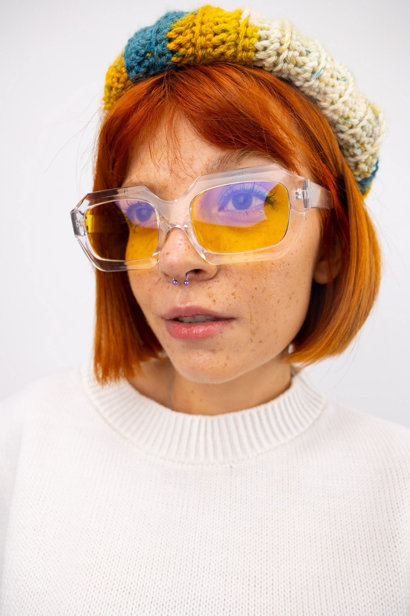 Kayla Clear Yellow Güneş Gözlüğü