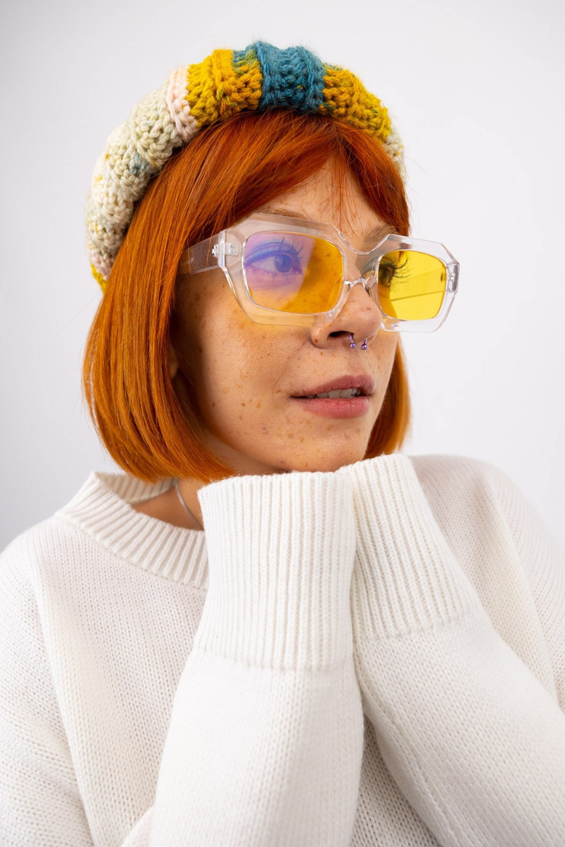 Kayla Clear Yellow Güneş Gözlüğü