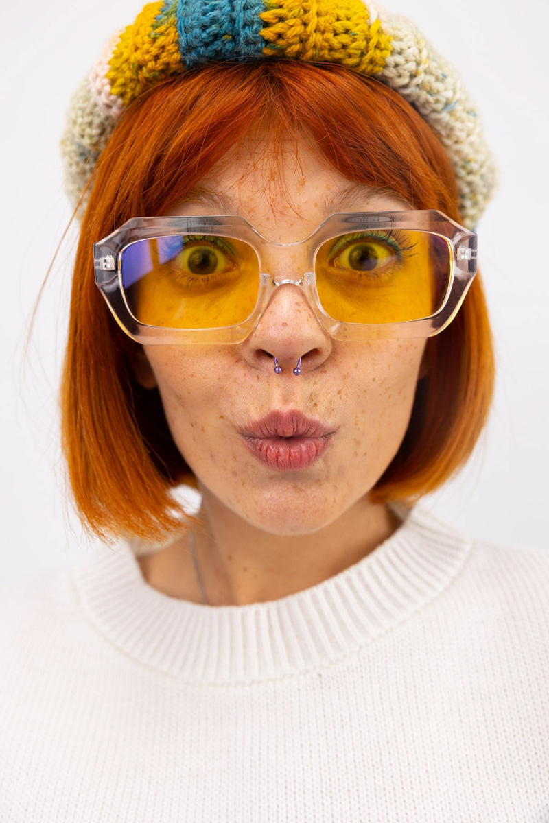 Kayla Clear Yellow Güneş Gözlüğü
