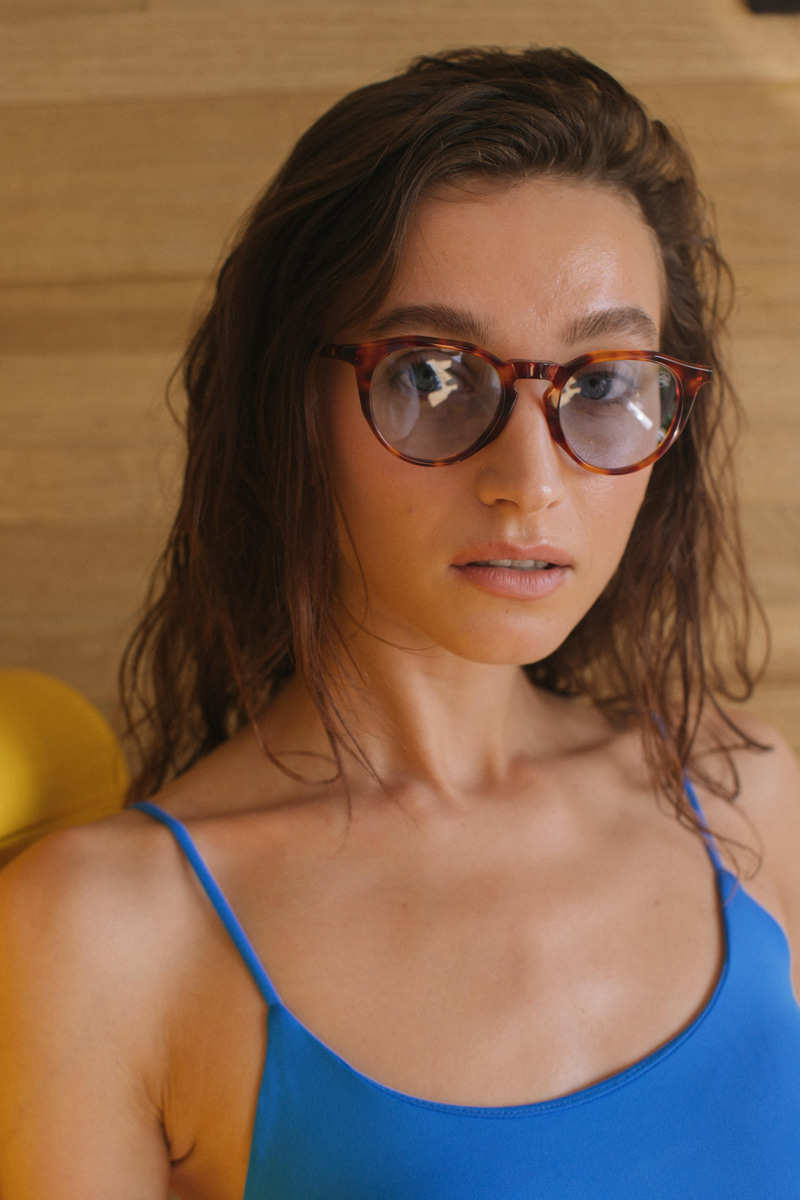 Kelsea Leopard Blue Güneş Gözlüğü