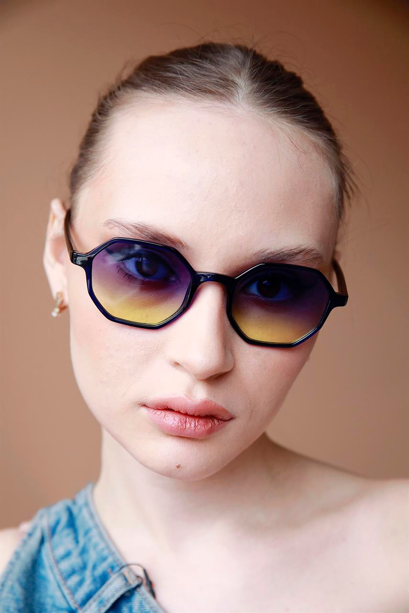 Lamilla Navy Blue Yellow Güneş Gözlüğü