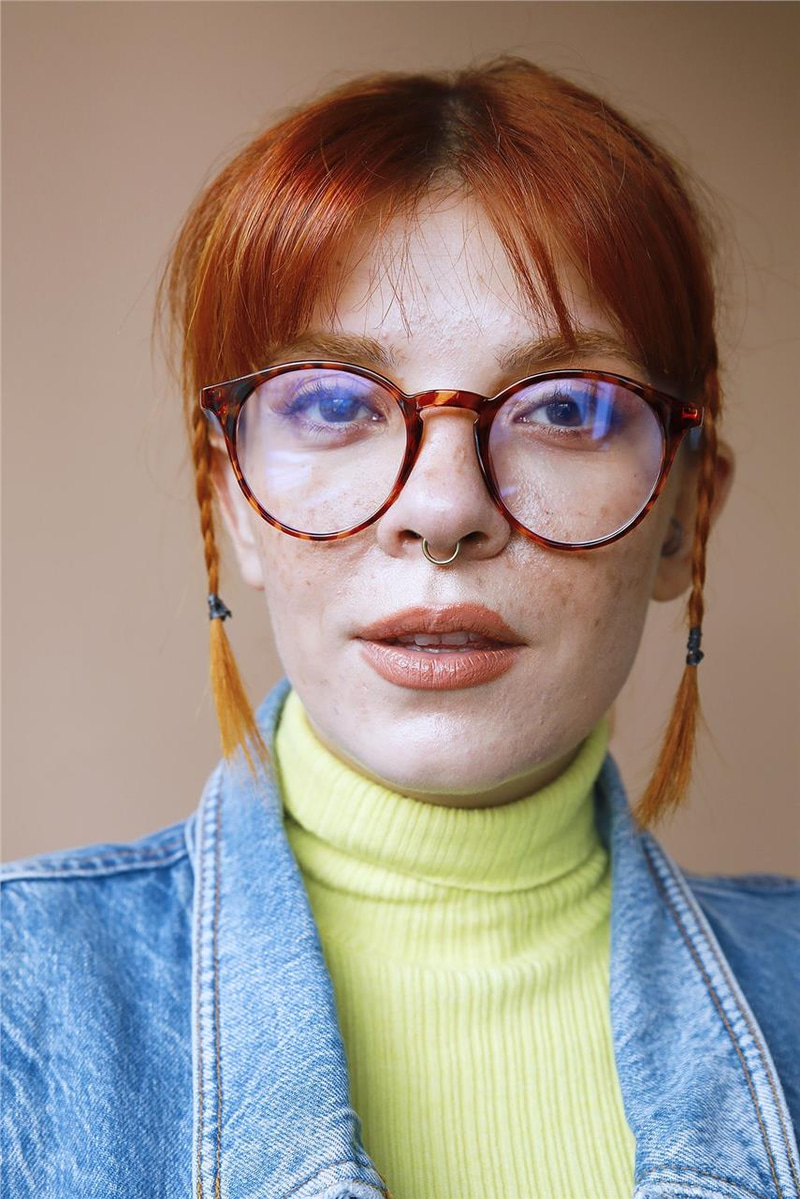 Lea Leopard Blue Mavi Işık Koruyucu Gözlük