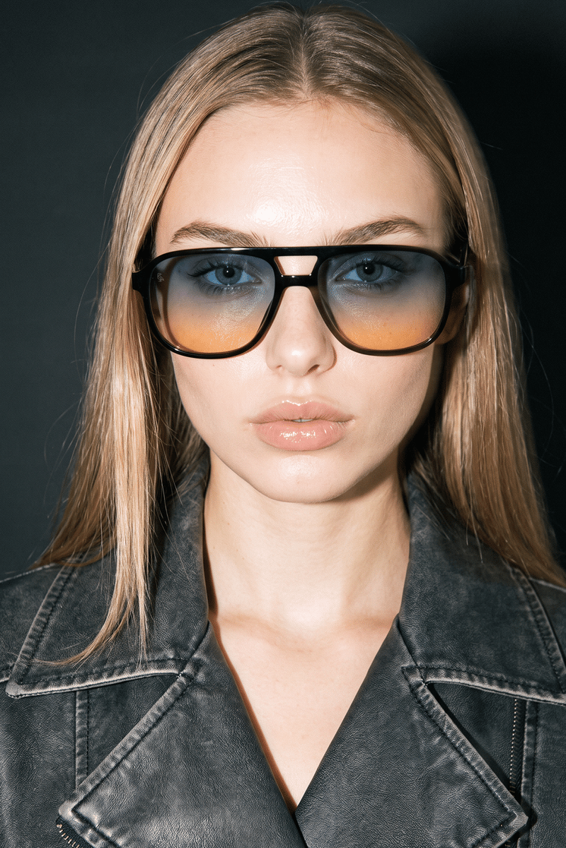 Leah Black Blue Orange Güneş Gözlüğü