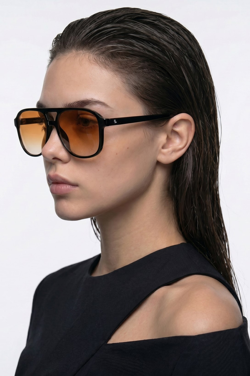 Leah Black Orange Degrade Güneş Gözlüğü