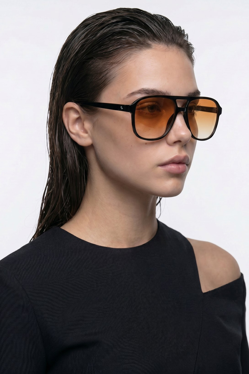 Leah Black Orange Degrade Güneş Gözlüğü