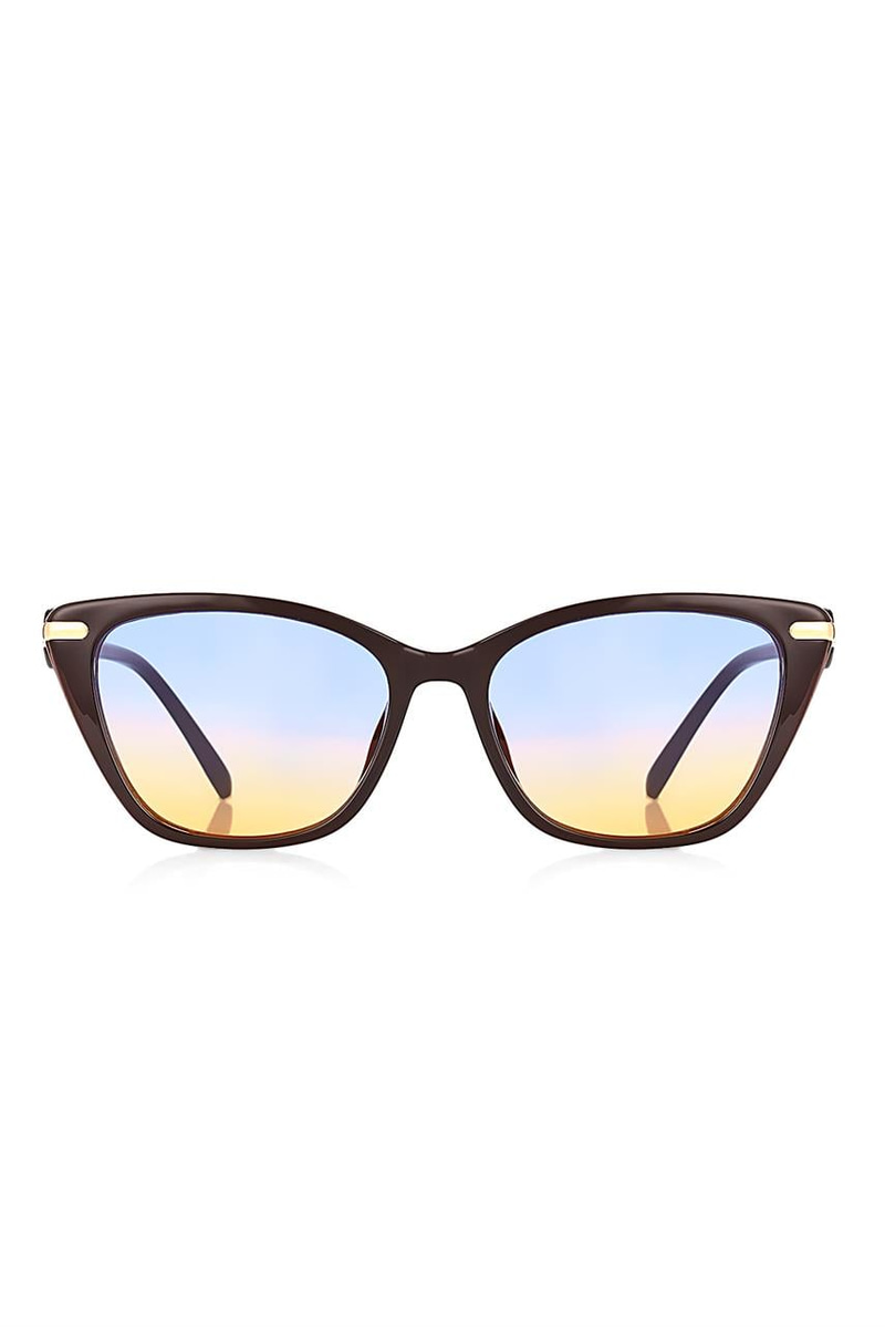 Lieke Dark Brown Blue Orange Güneş Gözlüğü