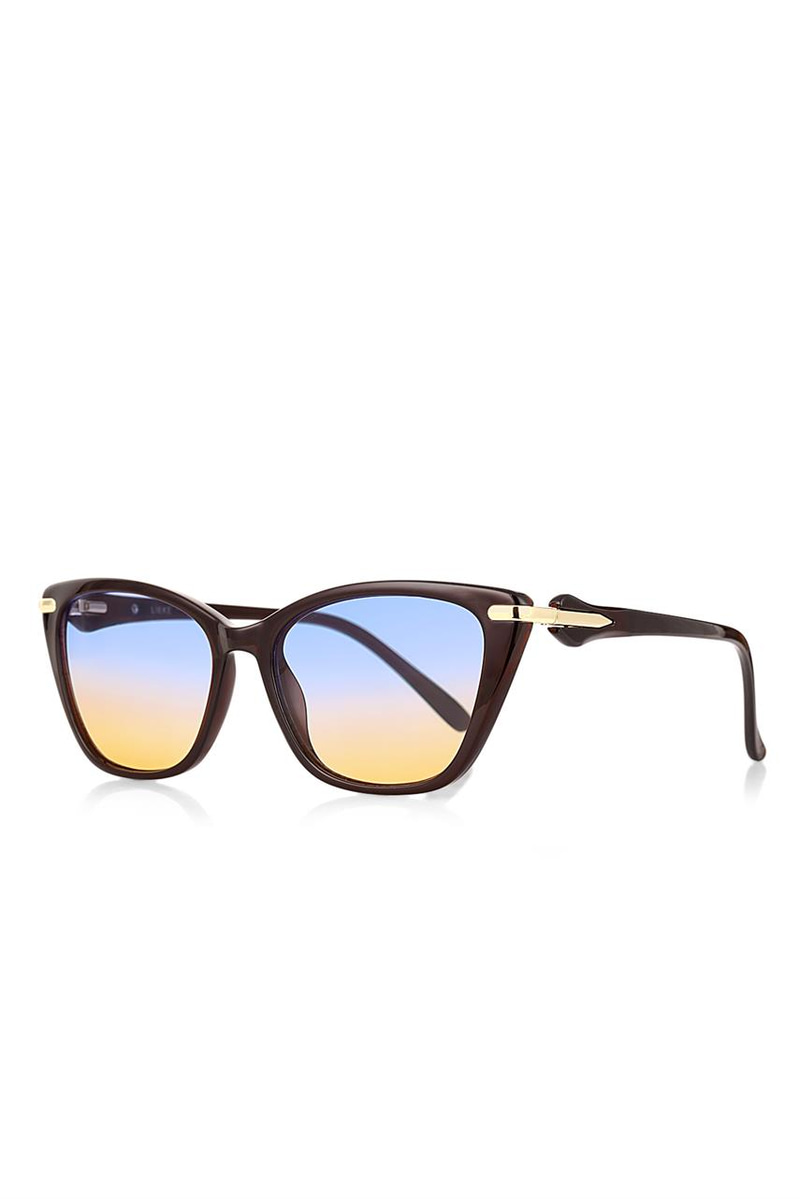 Lieke Dark Brown Blue Orange Güneş Gözlüğü