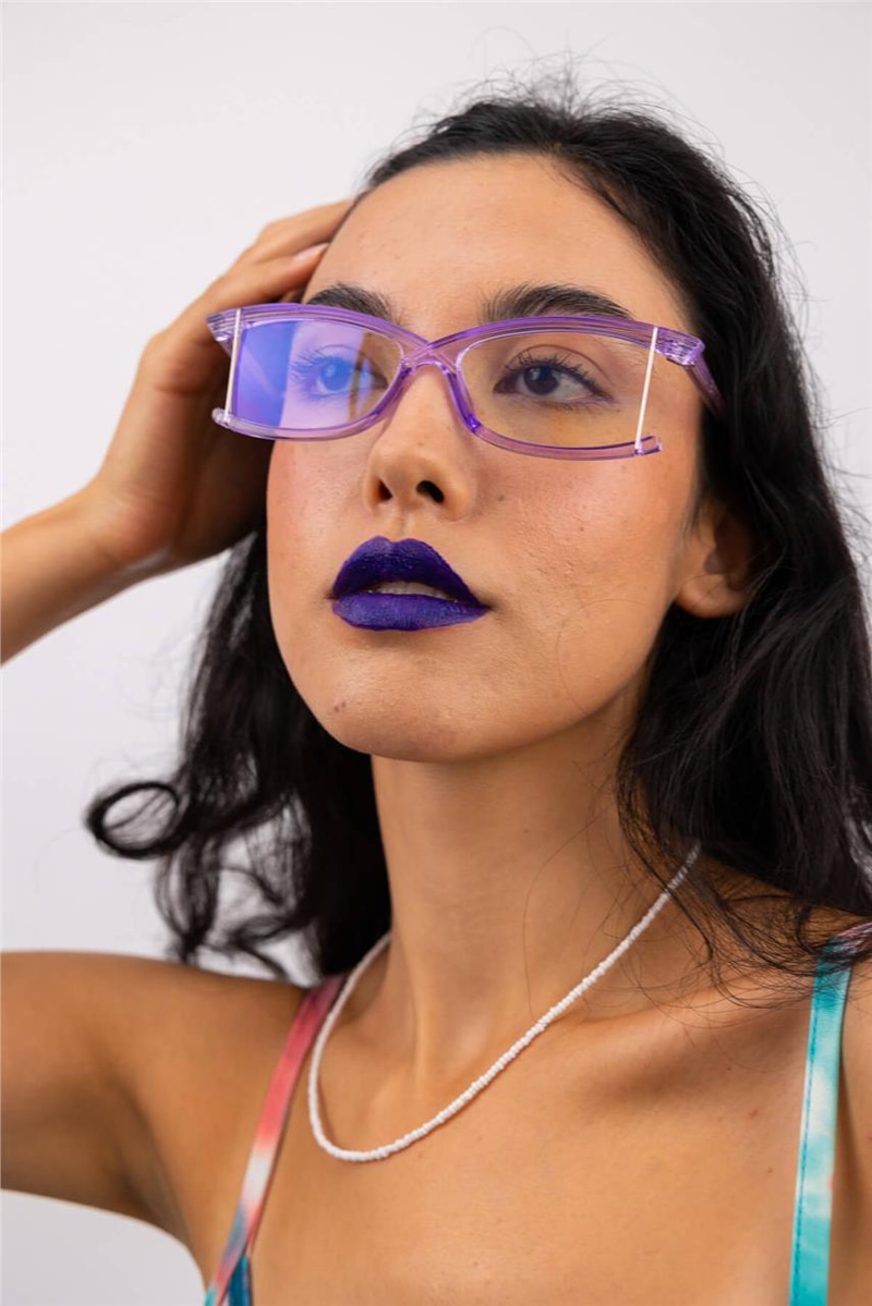 Liona Purple Mavi Işık Koruyucu Gözlük