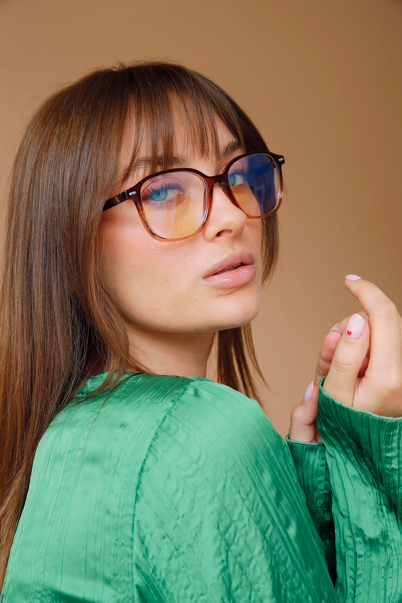 Louis Brown Nude Mavi Işık Koruyucu Gözlük