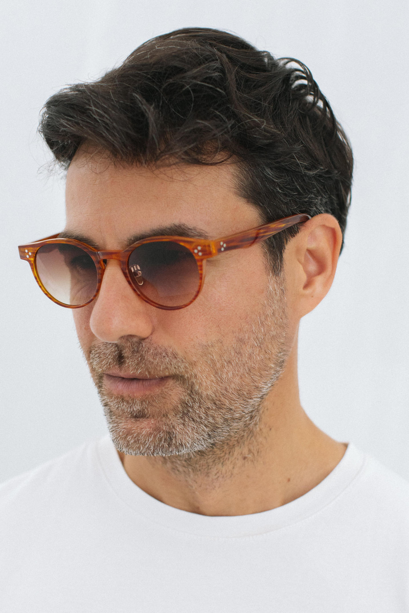 Lucio Orange Brown Degrade Erkek Güneş Gözlüğü