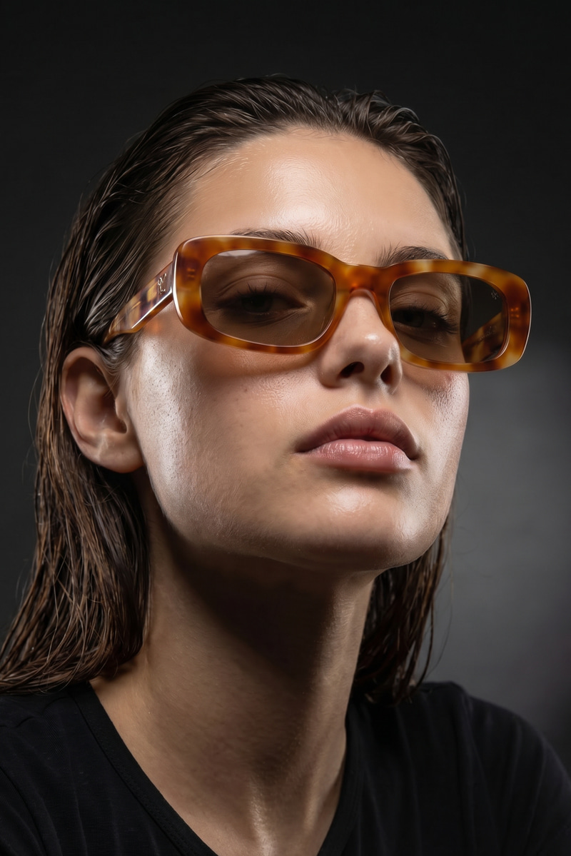 Lumeo Orange Leopard Nude Güneş Gözlüğü