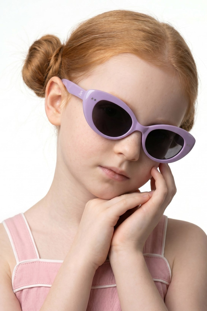Lumora Light Purple Black Çocuk Güneş Gözlüğü