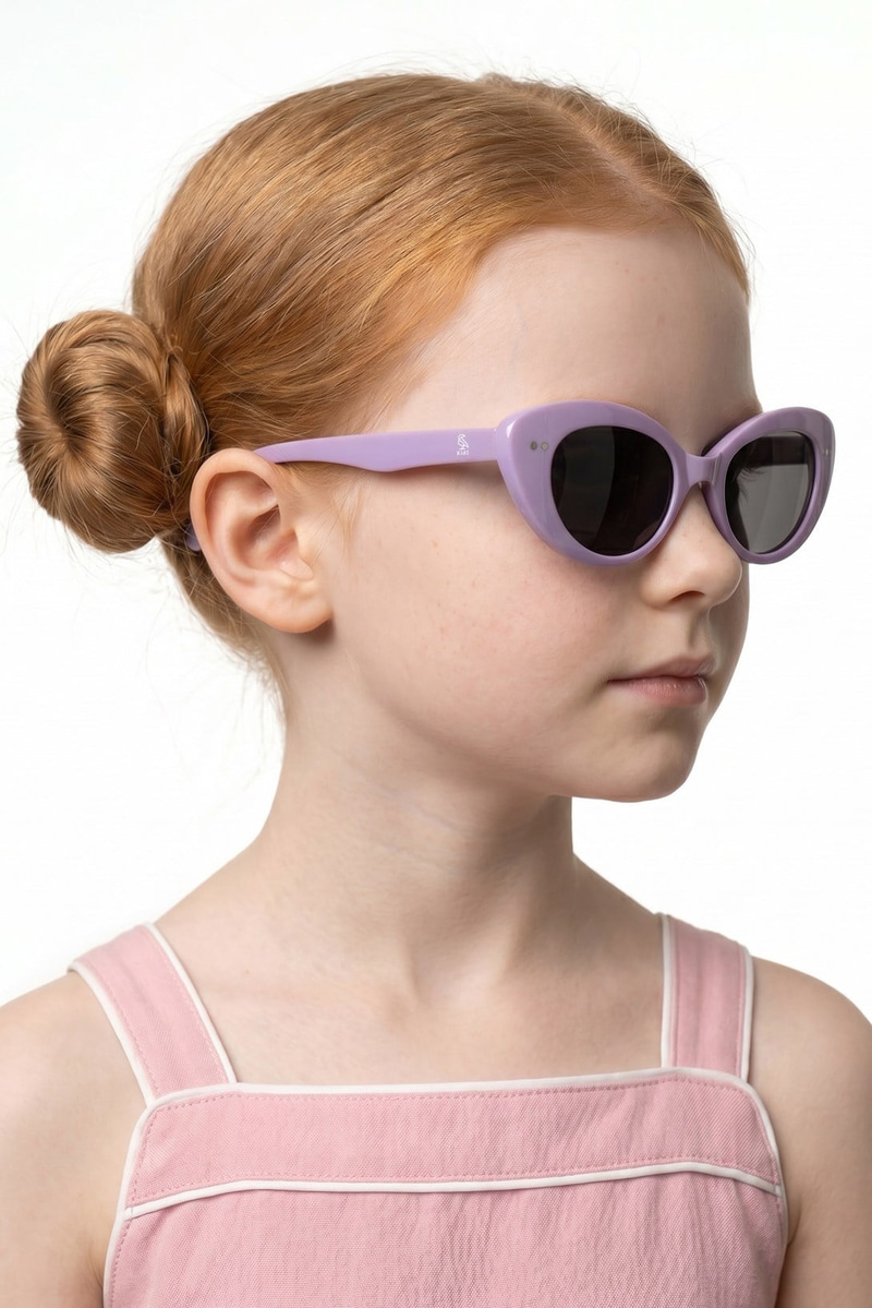 Lumora Light Purple Black Çocuk Güneş Gözlüğü
