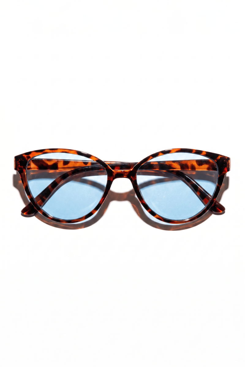 Marion Leopard Blue Güneş Gözlüğü