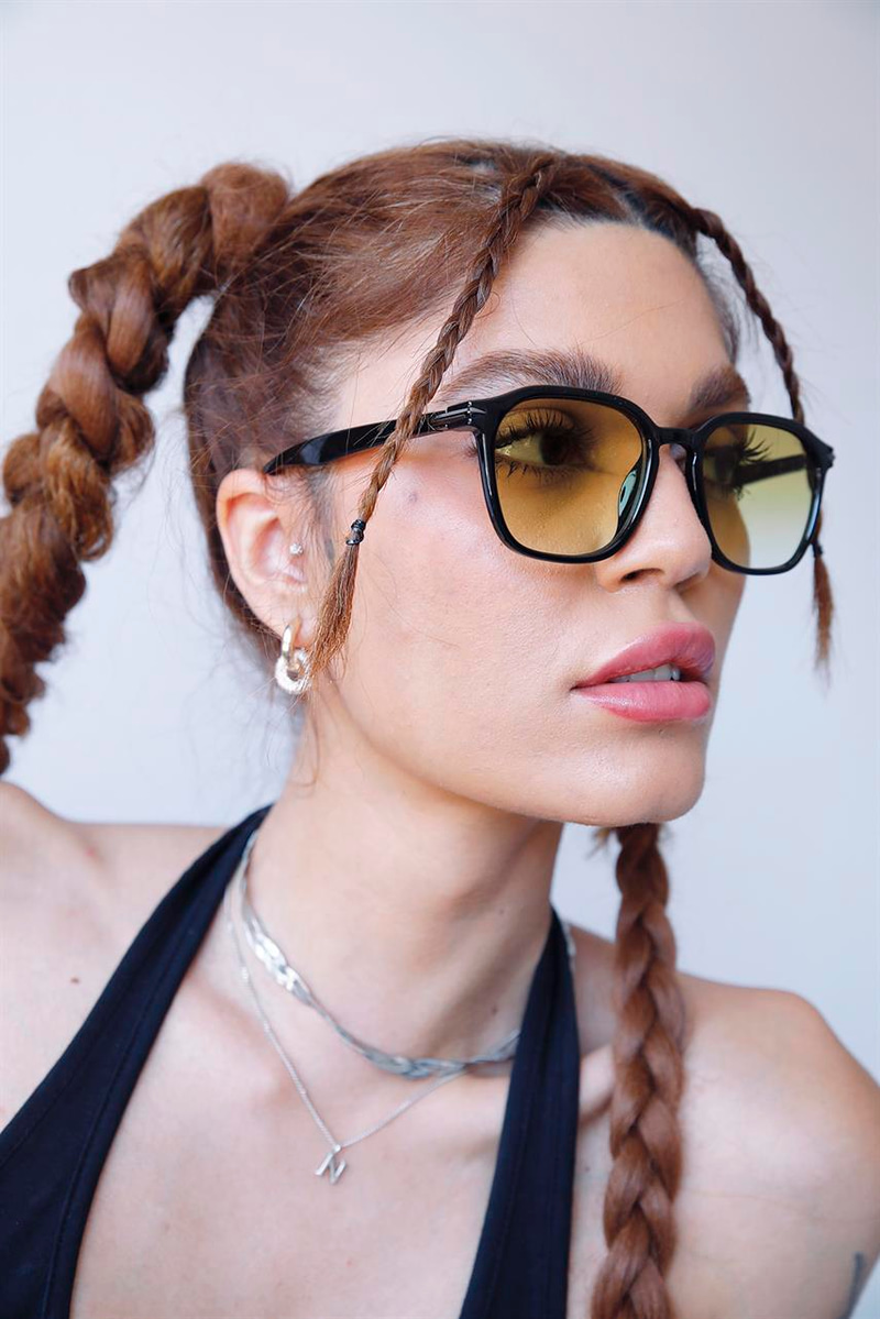 Marit Black Yellow Degrade Güneş Gözlüğü