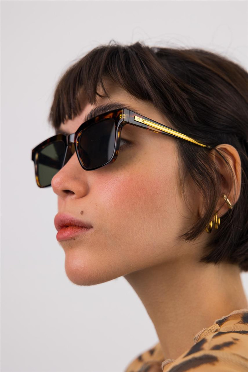 Odette Green Leopard Güneş Gözlüğü