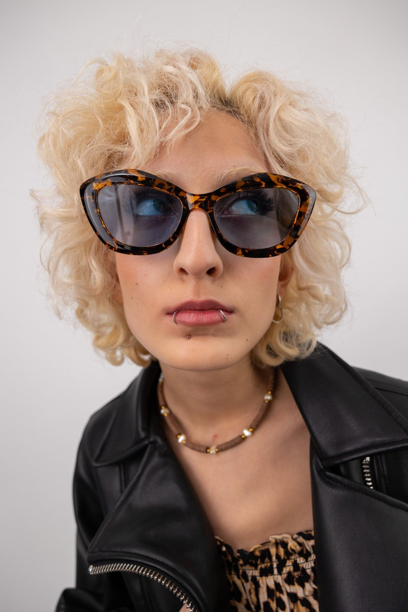 Regina Leopard Blue Güneş Gözlüğü