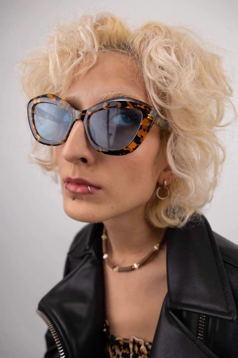 Regina Leopard Blue Güneş Gözlüğü