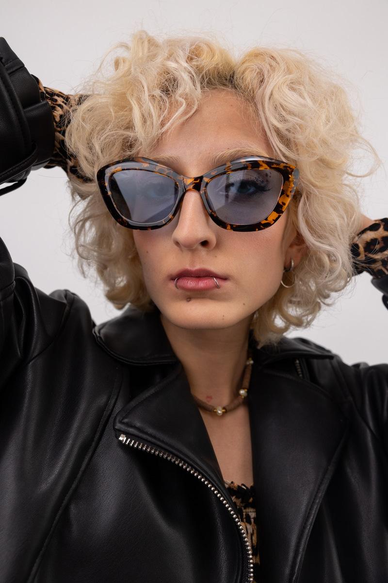 Regina Leopard Blue Güneş Gözlüğü