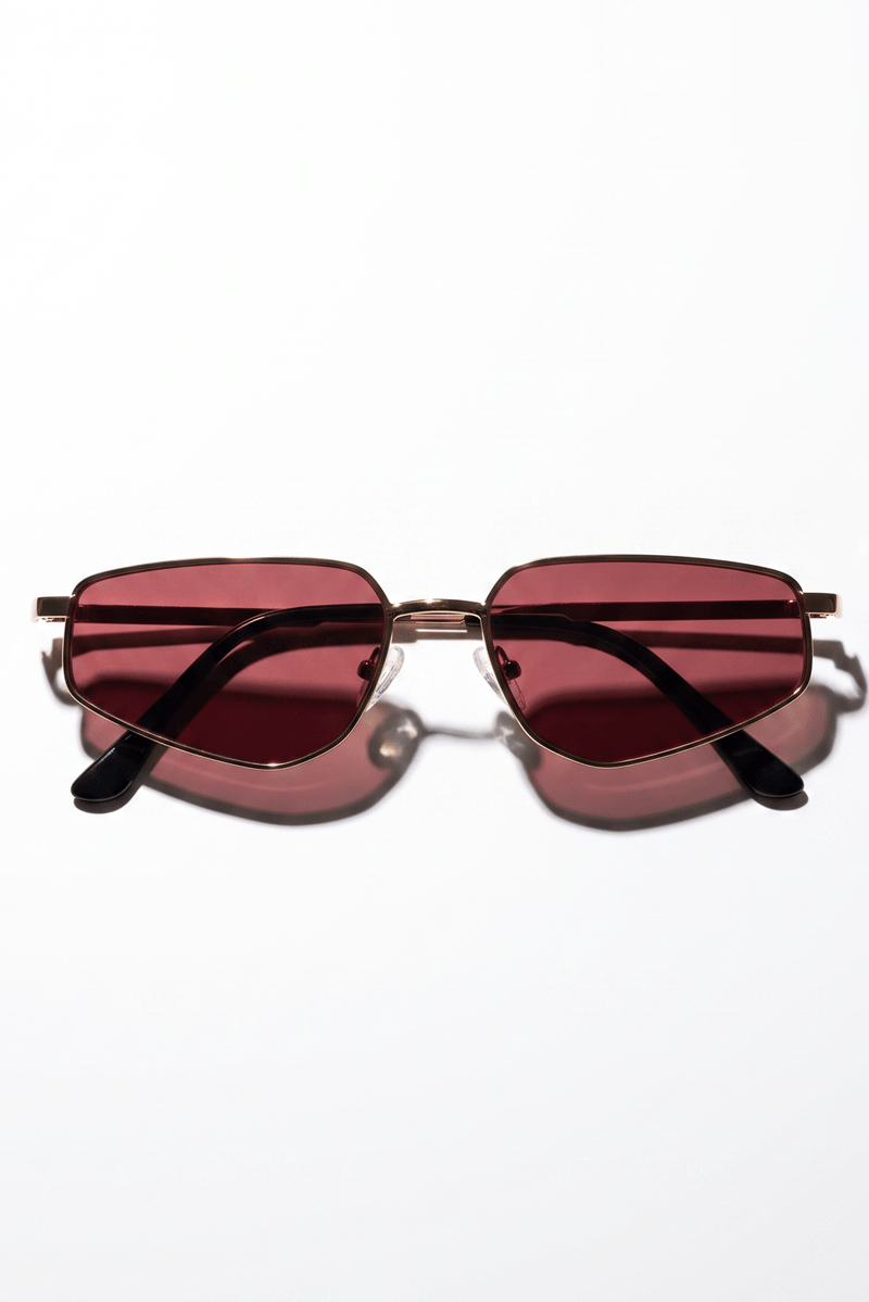 Reign Gold Dark Red Güneş Gözlüğü