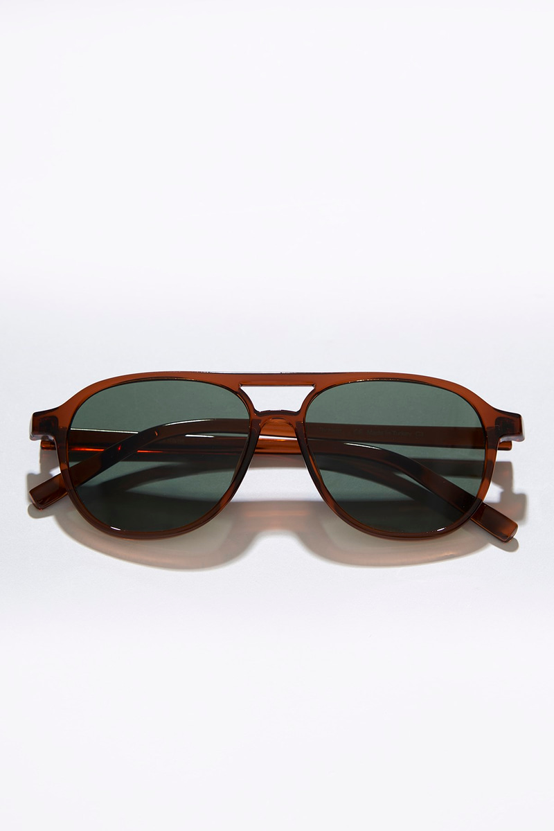Richard Brown Dark Green Güneş Gözlüğü