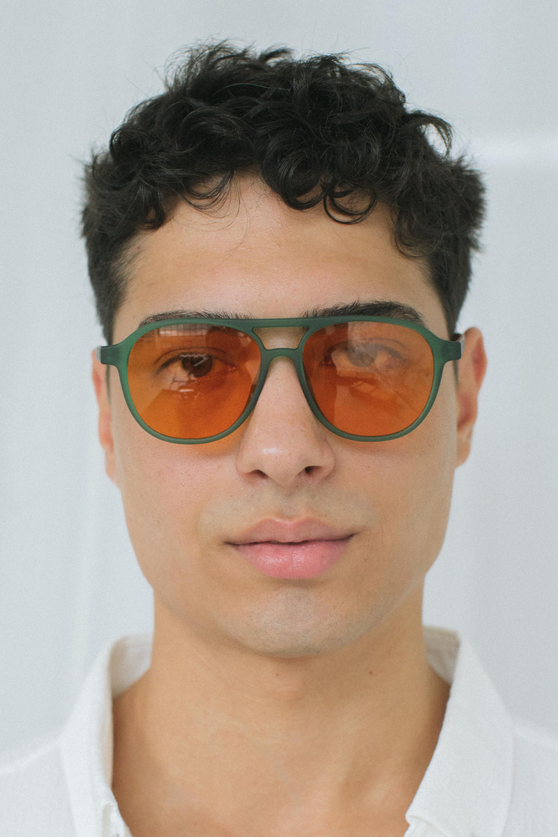 Richard Matt Green Orange Erkek Güneş Gözlüğü