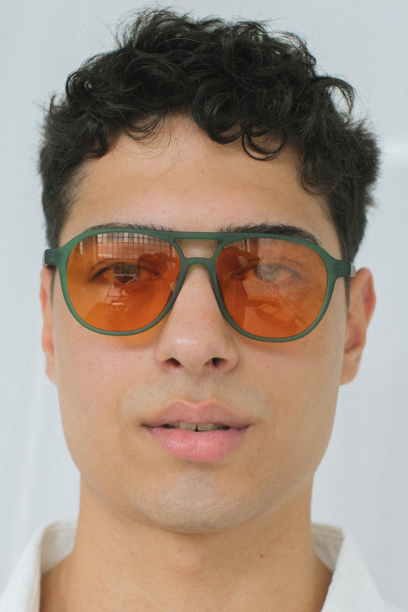 Richard Matt Green Orange Erkek Güneş Gözlüğü