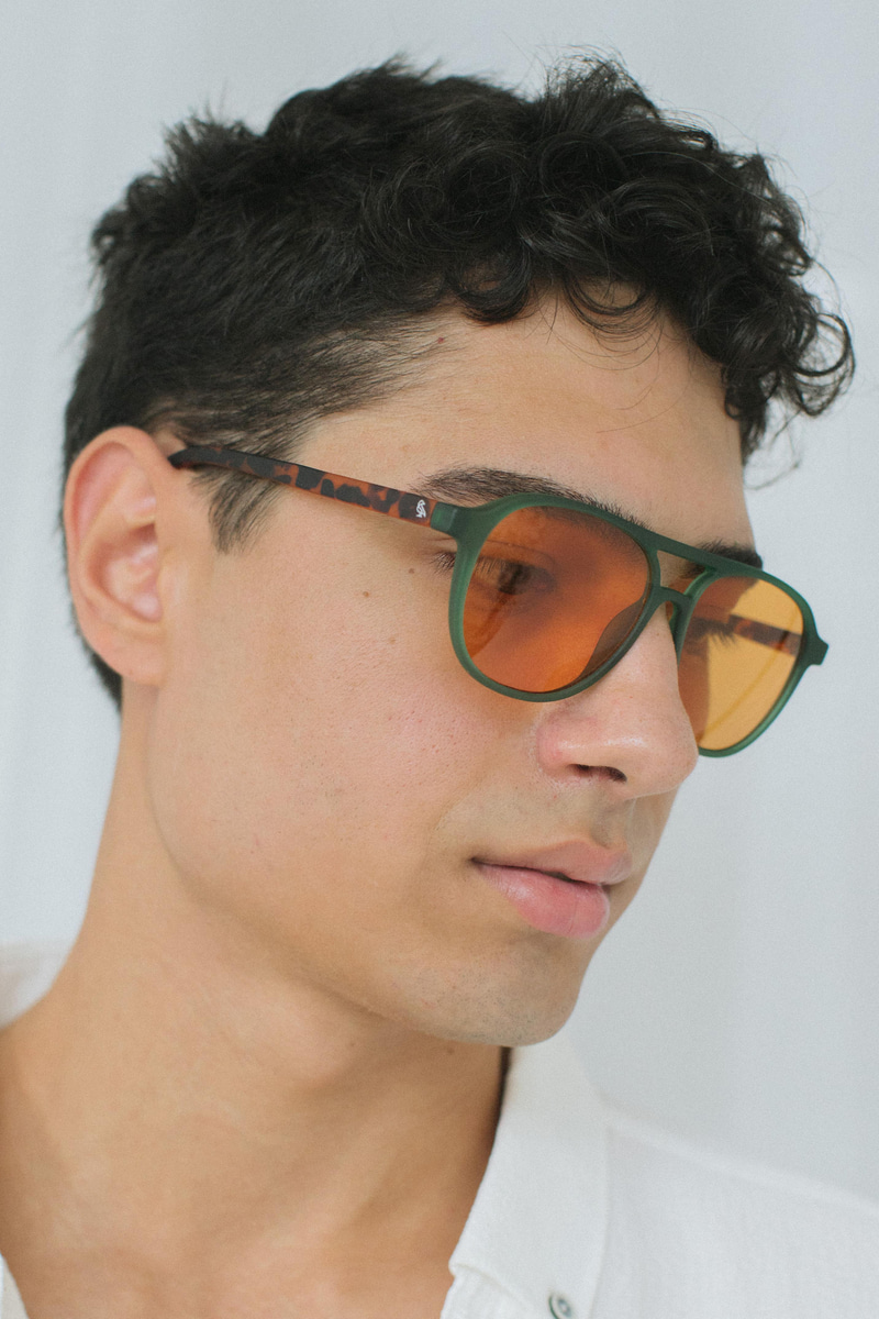 Richard Matt Green Orange Erkek Güneş Gözlüğü