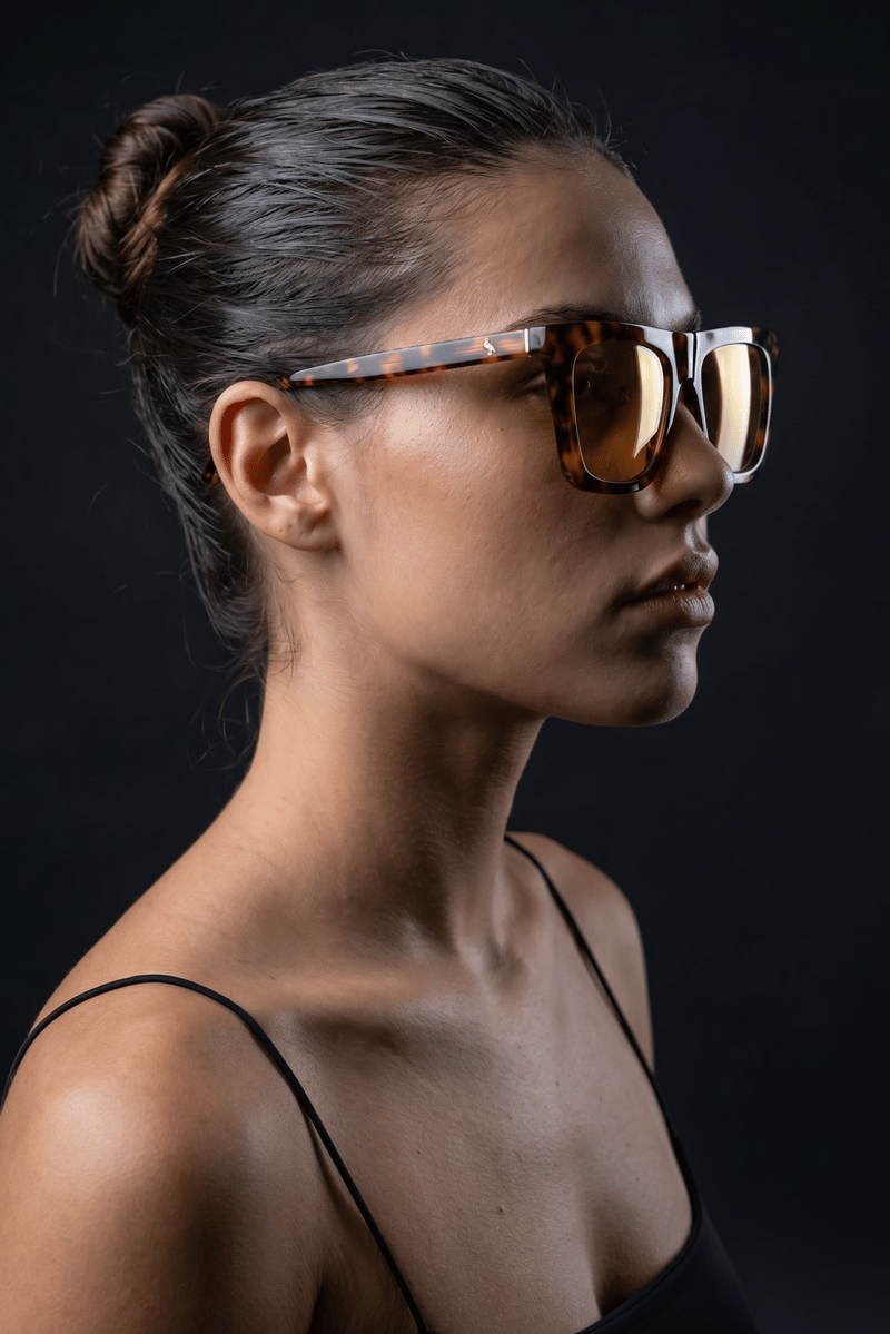 Rina Leopard Yellow Güneş Gözlüğü