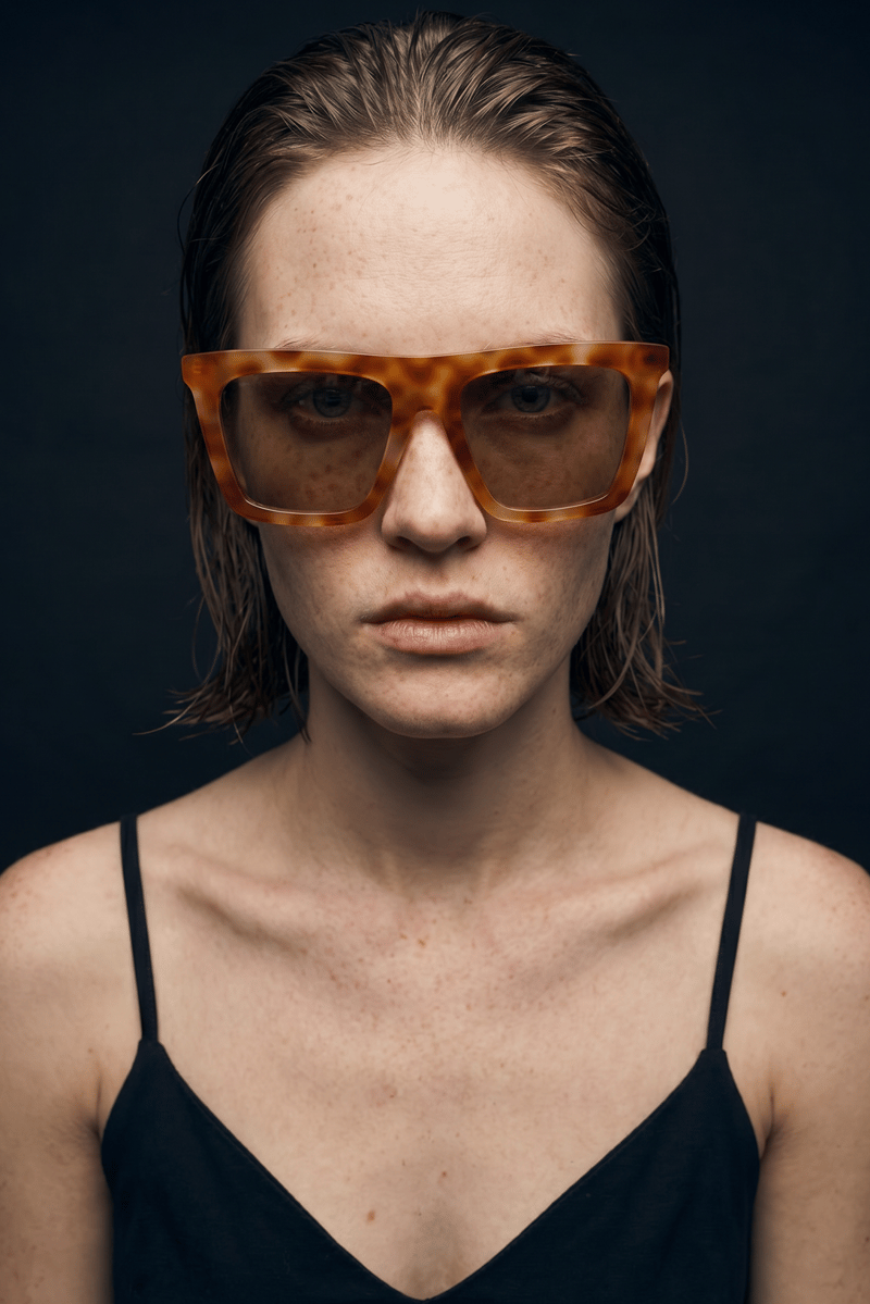 Rina Orange Leopard Nude Güneş Gözlüğü