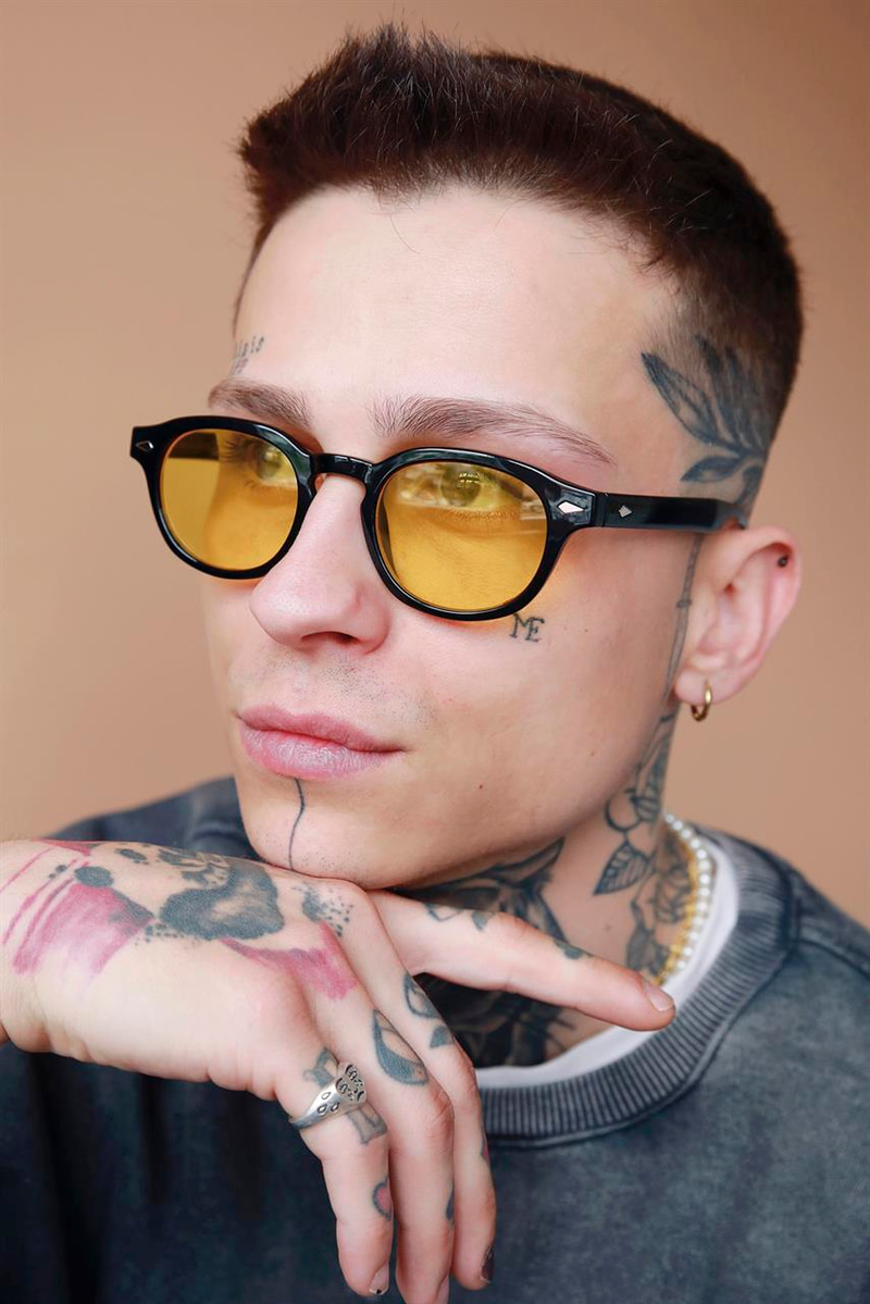 Ryan Black Yellow Erkek Güneş Gözlüğü