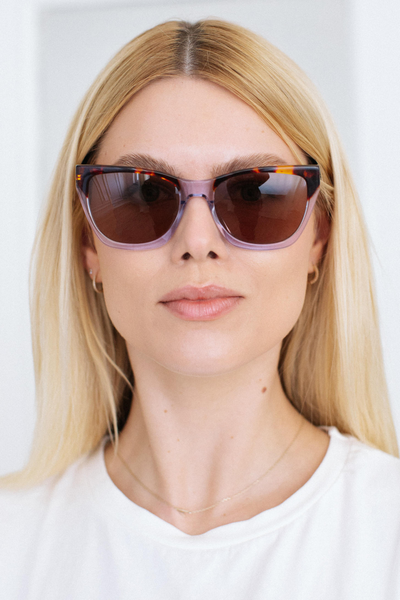 Sappe Leopard Purple Brown Güneş Gözlüğü