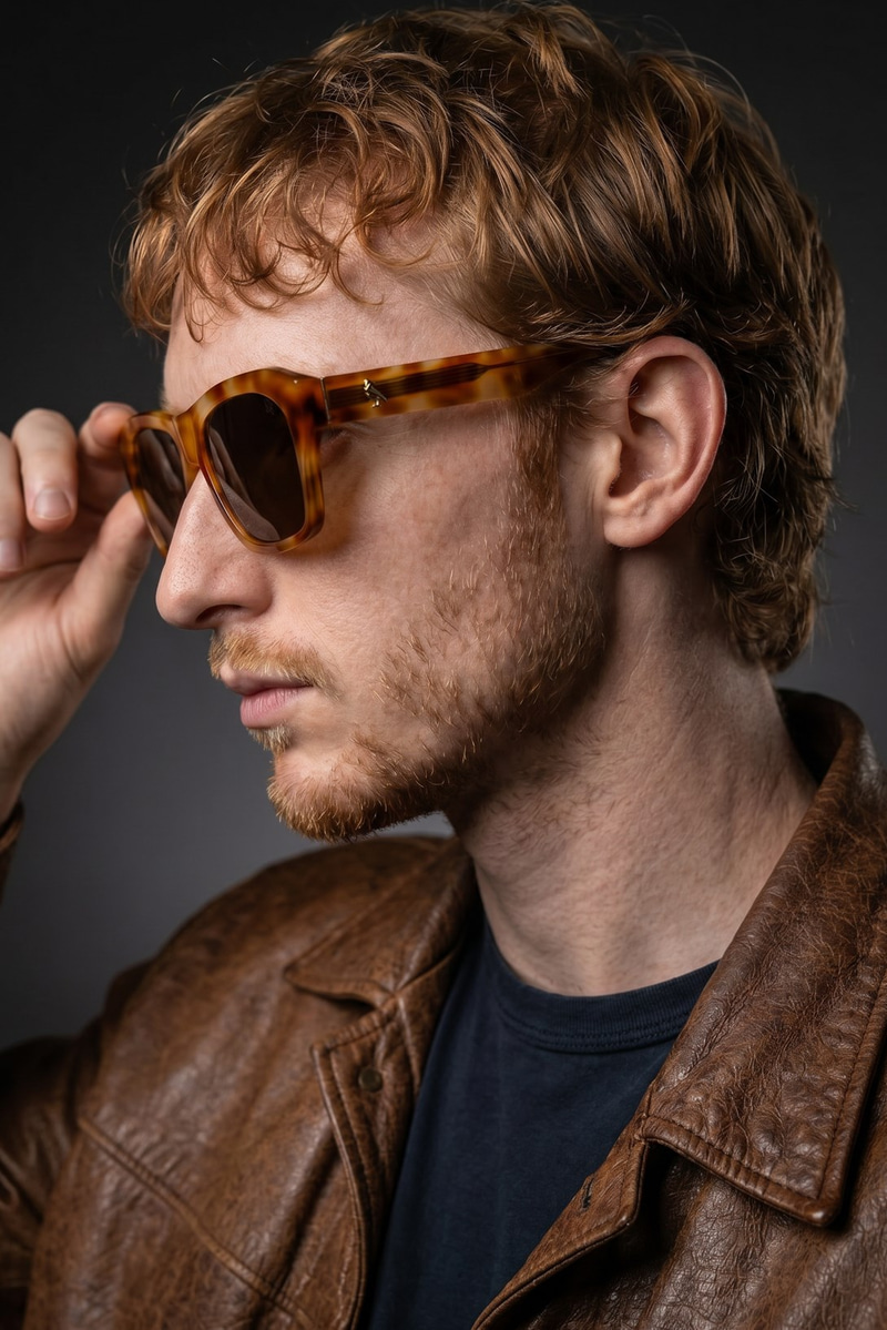 Seya Orange Leopard Brown Erkek Güneş Gözlüğü