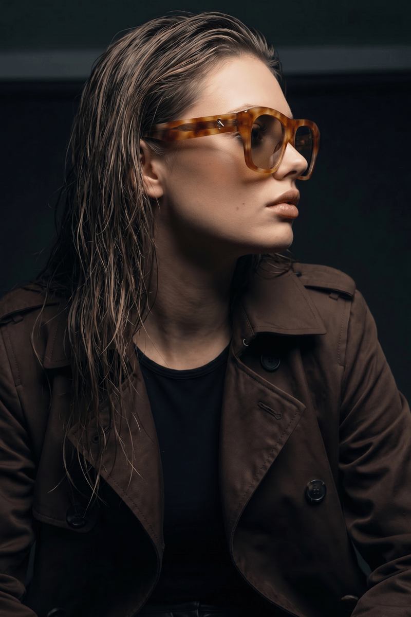 Seya Orange Leopard Nude Güneş Gözlüğü