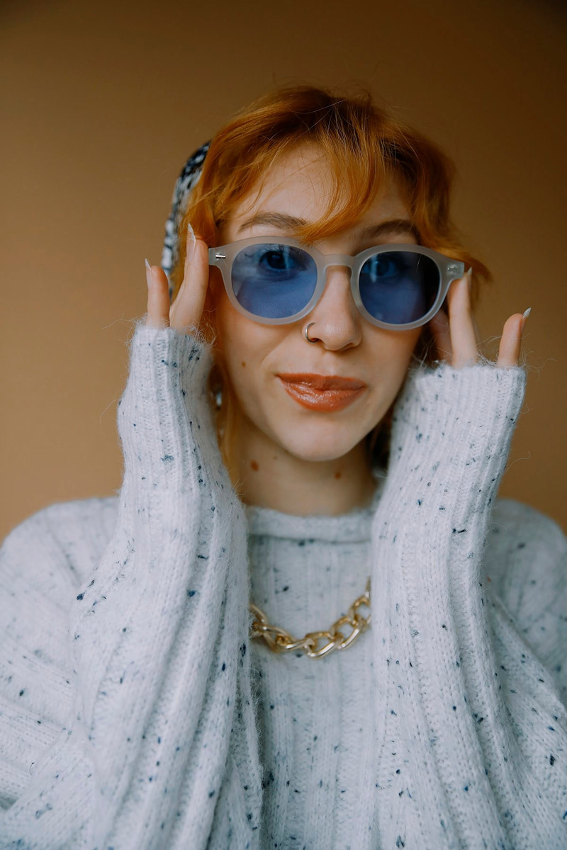 Simon Clear Blue Güneş Gözlüğü