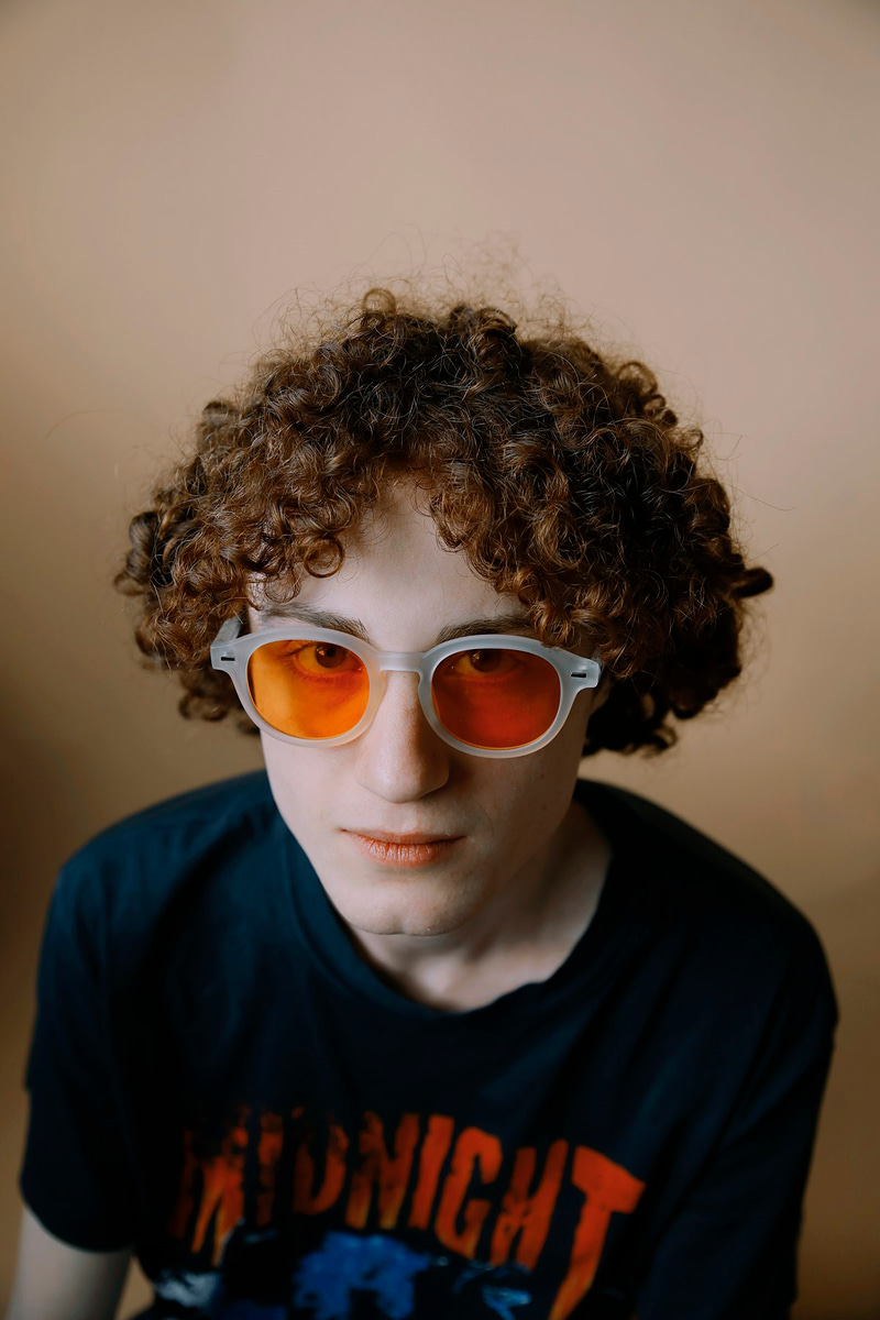 Simon Clear Orange Erkek Güneş Gözlüğü