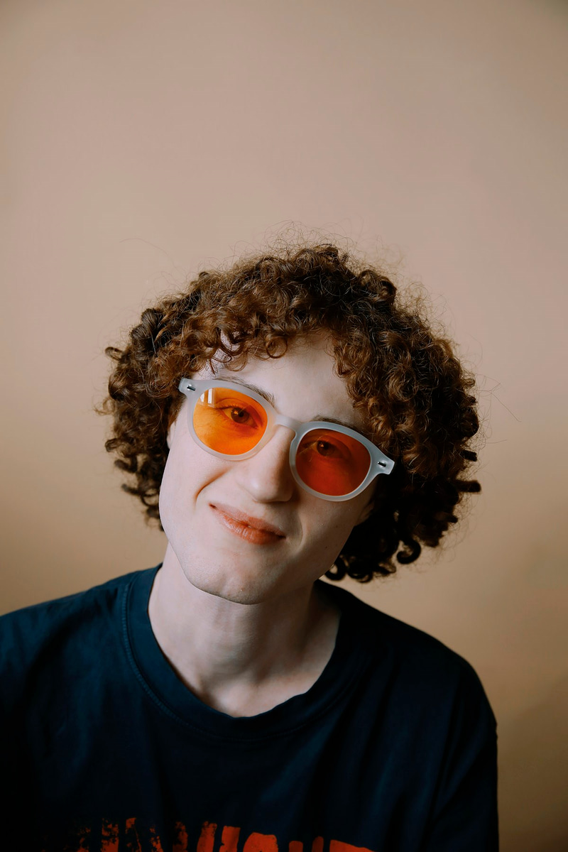 Simon Clear Orange Erkek Güneş Gözlüğü