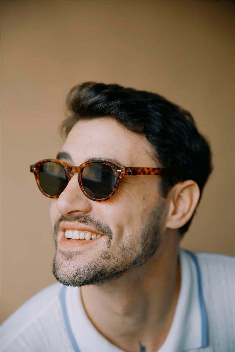 Simon Leopard Green Erkek Güneş Gözlüğü