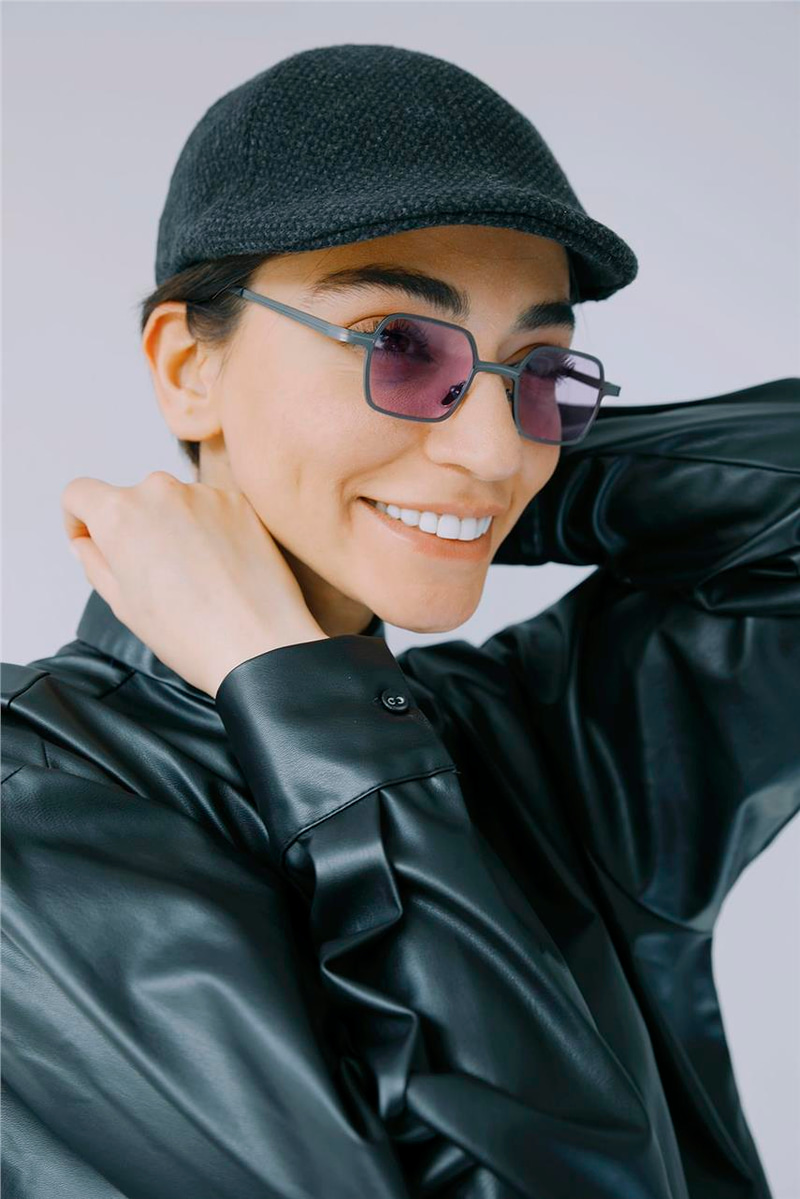 Sophie Grey Purple Güneş Gözlüğü
