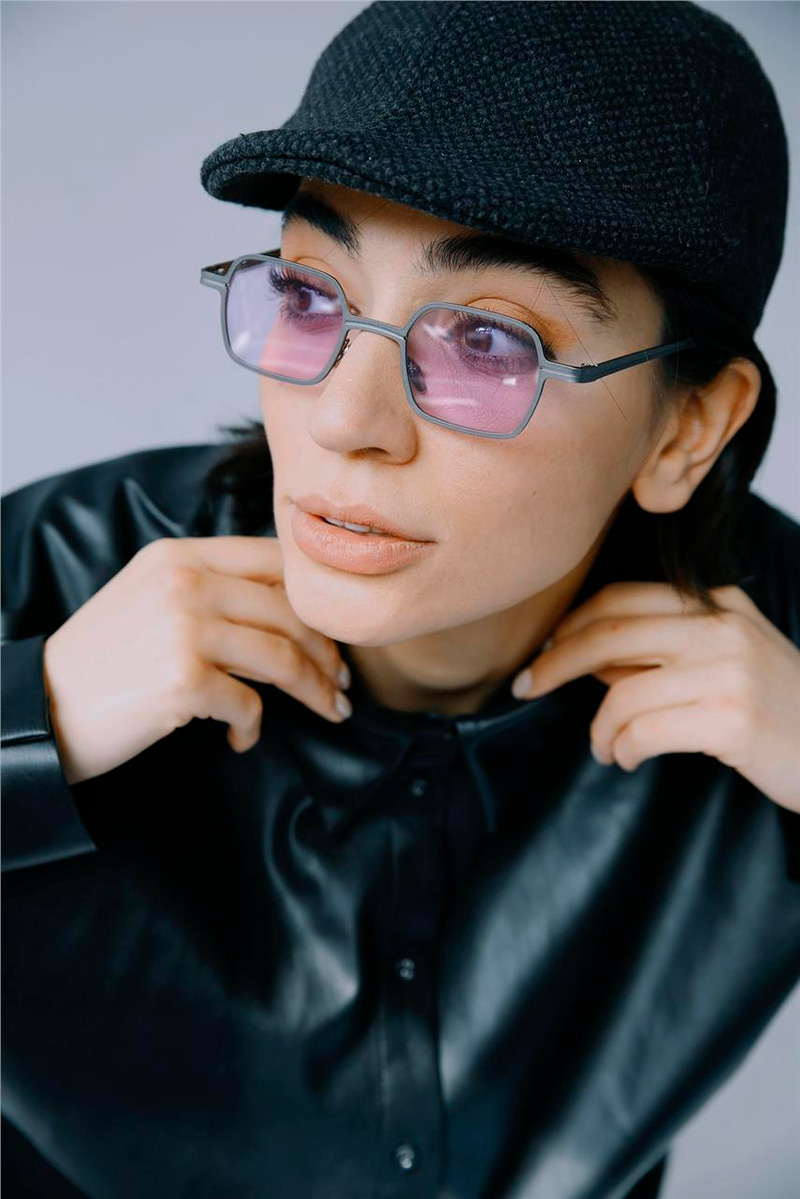 Sophie Grey Purple Güneş Gözlüğü