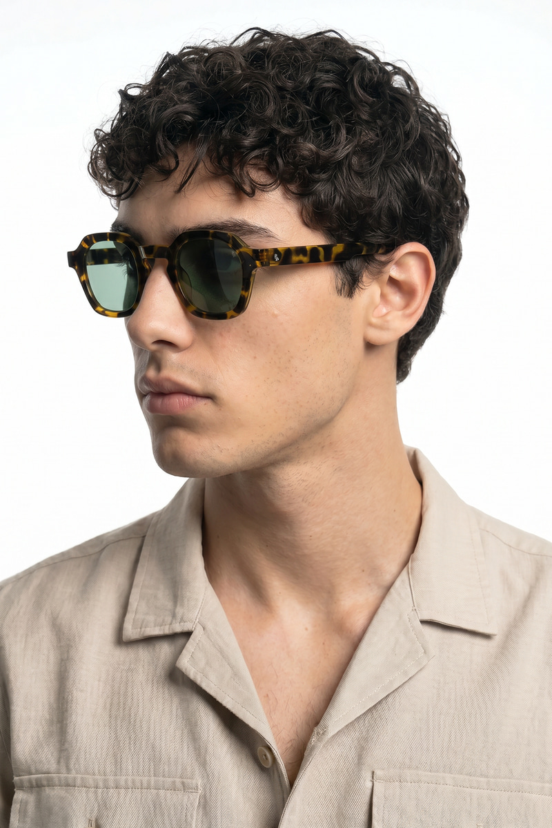 Valeno Tortoise Light Green Erkek Güneş Gözlüğü