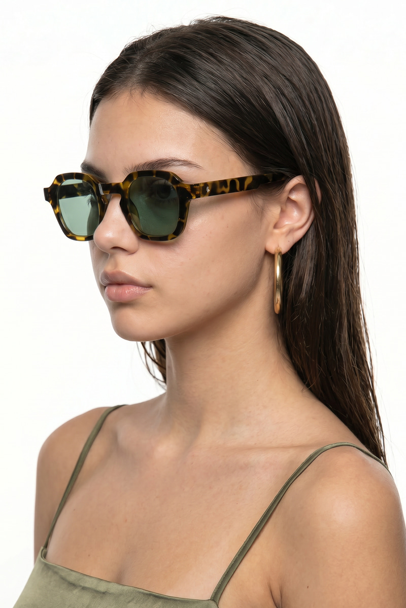 Valeno Tortoise Light Green Güneş Gözlüğü